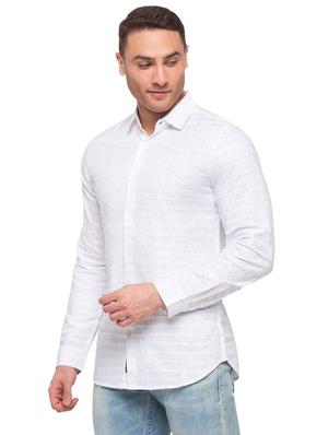 white printed casual shirt - 17615496 - Standard Image - 2