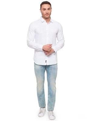white printed casual shirt - 17615496 - Standard Image - 4