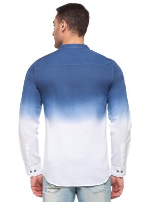 blue ombre casual shirt - 17615500 - Standard Image - 3