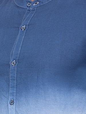 blue ombre casual shirt - 17615500 - Standard Image - 5