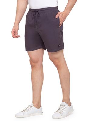 grey solid shorts - 17615509 - Standard Image - 2
