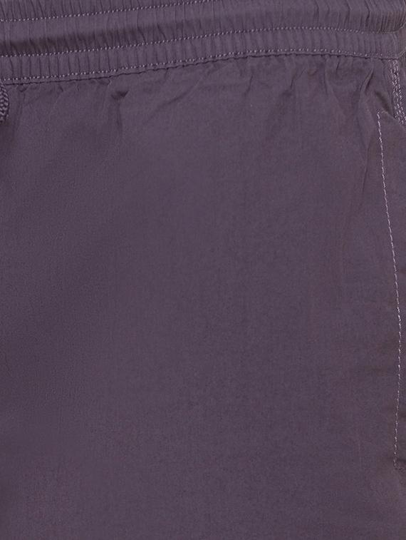 grey solid shorts - 17615509 - Zoom Image - 5