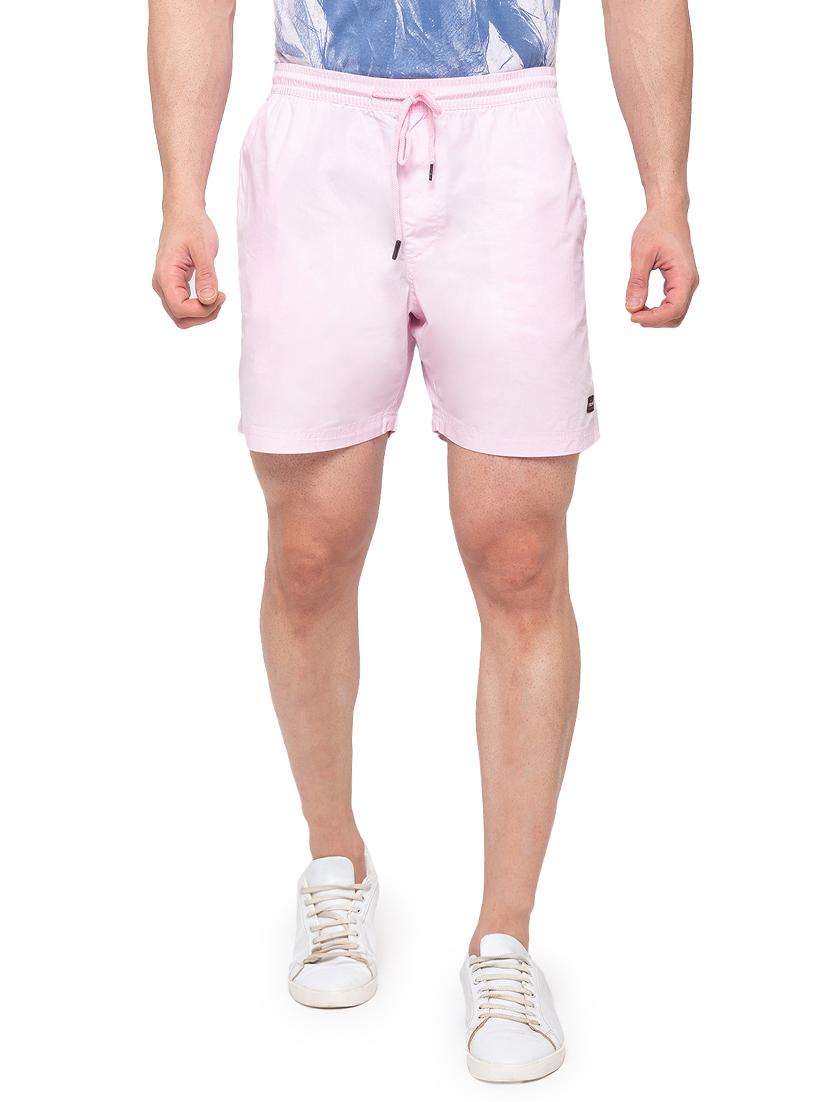 pink solid shorts - 17615510 - Zoom Image - 1