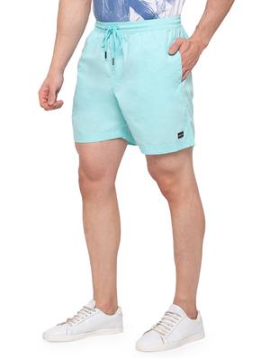 blue solid shorts - 17615511 - Standard Image - 2