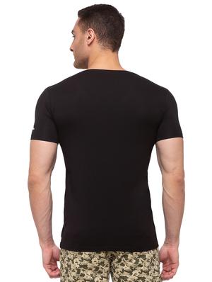 black solid t-shirt - 17615523 - Standard Image - 3