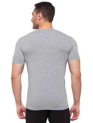 grey solid t-shirt - 17615525 - Standard Image - 3