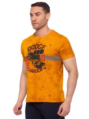 orange printed t-shirt - 17615527 - Standard Image - 2