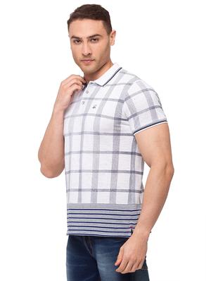 white checkered polo t-shirt - 17615540 - Standard Image - 2