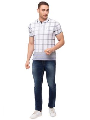 white checkered polo t-shirt - 17615540 - Standard Image - 4