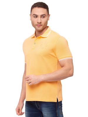yellow solid polo t-shirt - 17615558 - Standard Image - 2
