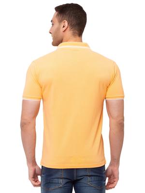 yellow solid polo t-shirt - 17615558 - Standard Image - 3