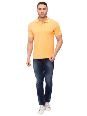 yellow solid polo t-shirt - 17615558 - Standard Image - 4