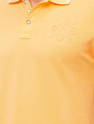yellow solid polo t-shirt - 17615558 - Standard Image - 5