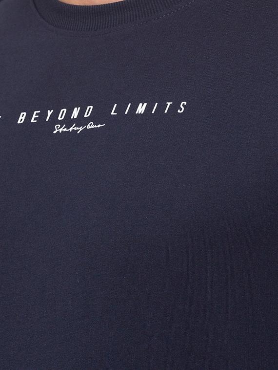 navy blue printed sweatshirt - 17615566 - Zoom Image - 5