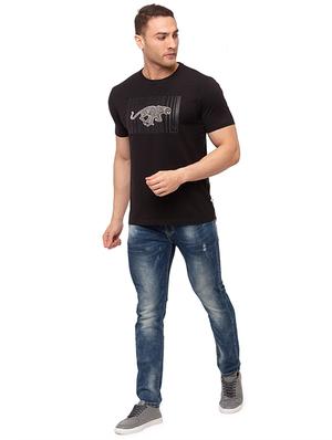 black printed t-shirt - 17615571 - Standard Image - 4