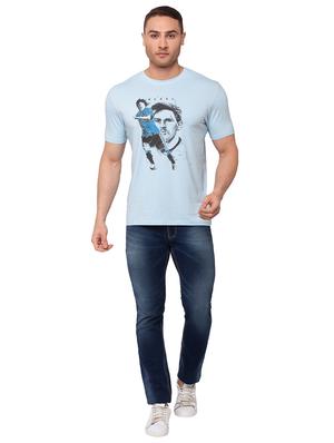 blue printed t-shirt - 17615583 - Standard Image - 4