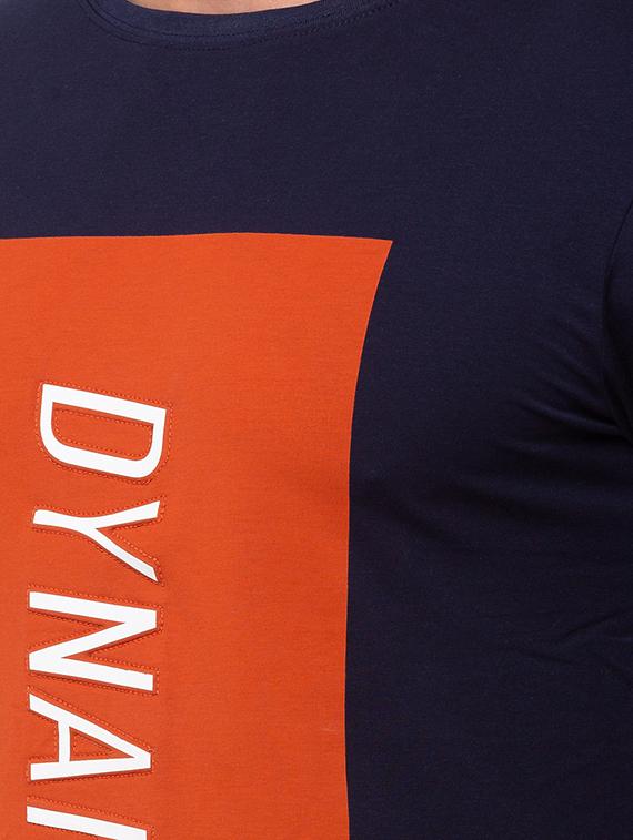 navy blue printed t-shirt - 17615584 - Zoom Image - 5