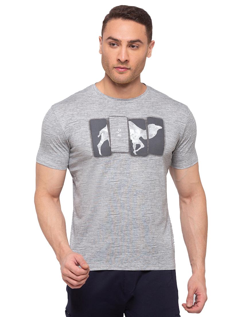 grey printed t-shirt - 17615587 - Zoom Image - 1