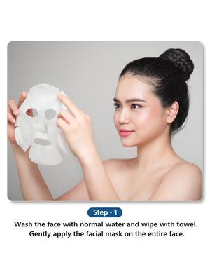 mirabelle korea tomato fairness facial sheet mask ex( pack of 5) - 17615768 - Standard Image - 3