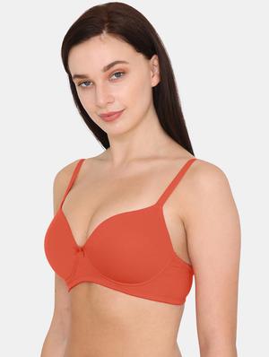 orange cotton tshirt bra - 17615784 - Standard Image - 2