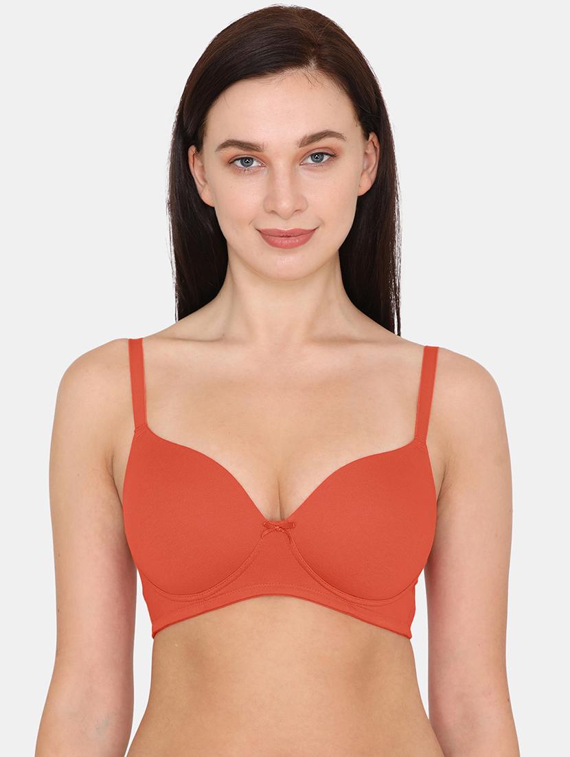 orange cotton tshirt bra - 17615784 - Zoom Image - 1