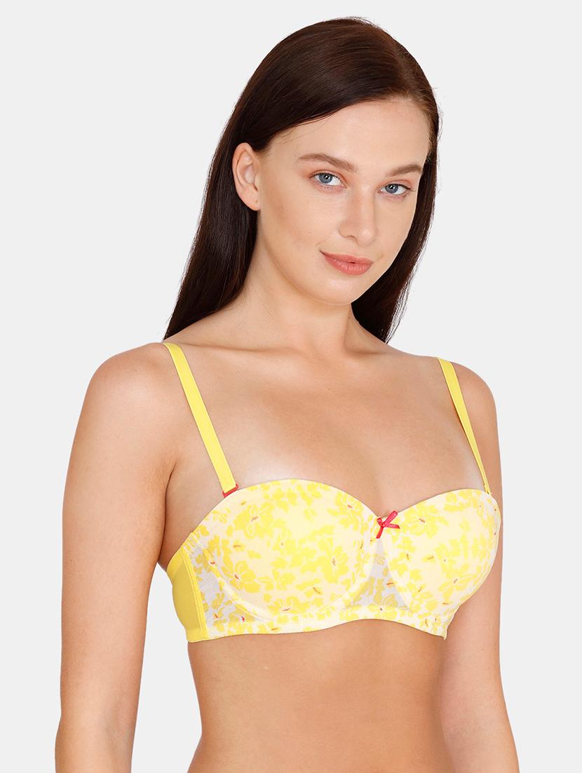 yellow net tshirt bra - 17615794 - Zoom Image - 2
