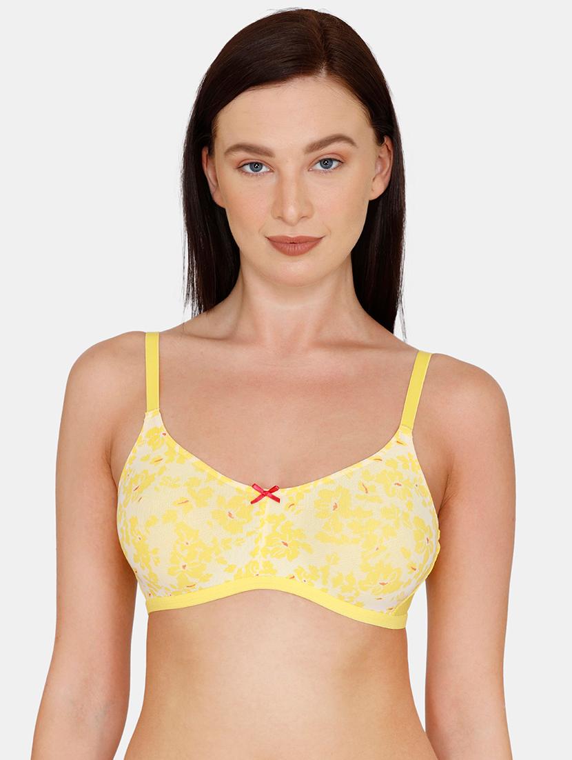yellow net tshirt bra - 17615806 - Zoom Image - 1