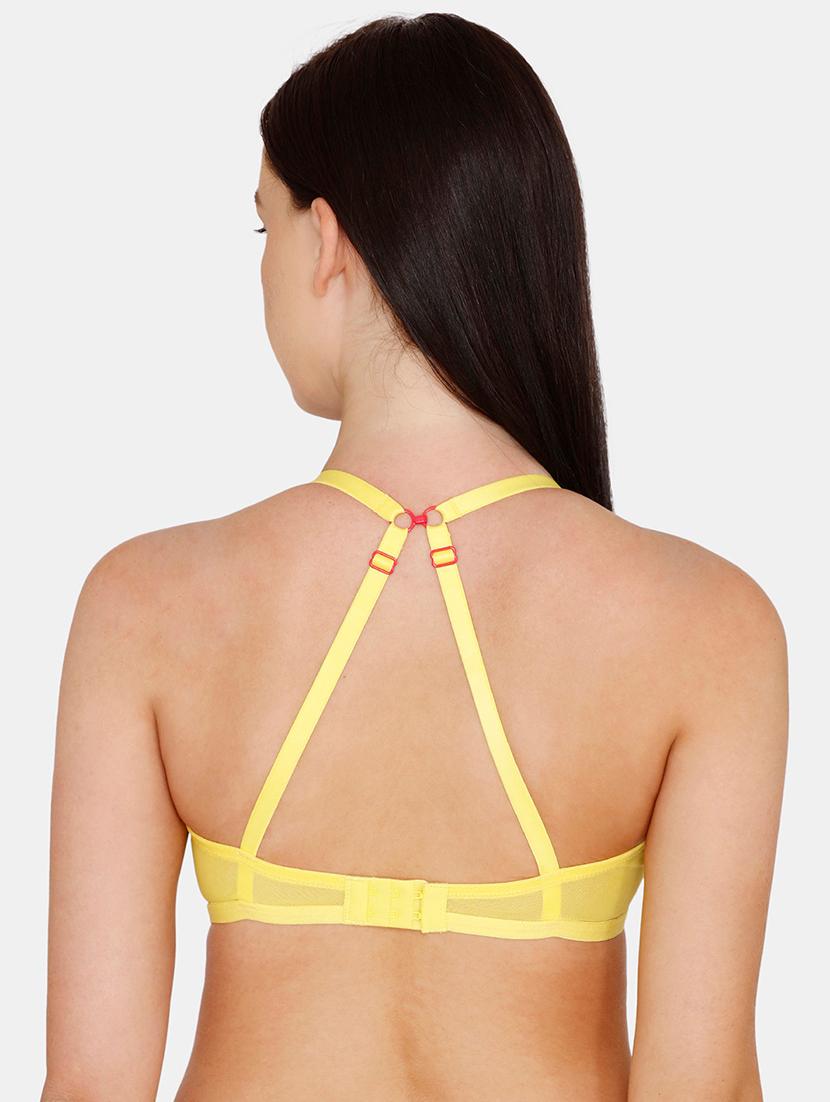 yellow net tshirt bra - 17615806 - Zoom Image - 3