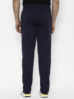 navy blue side striped full length track pant - 17615810 - Standard Image - 4
