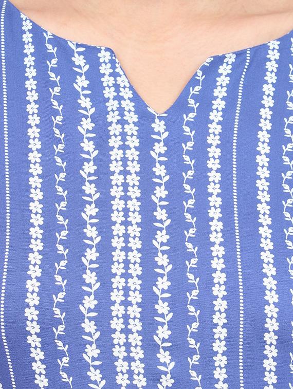 striped straight kurta - 17615827 - Zoom Image - 4