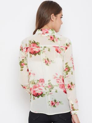 long sleeves floral shirt - 17615828 - Standard Image - 3