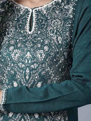 printed straight kurta - 17615949 - Standard Image - 4