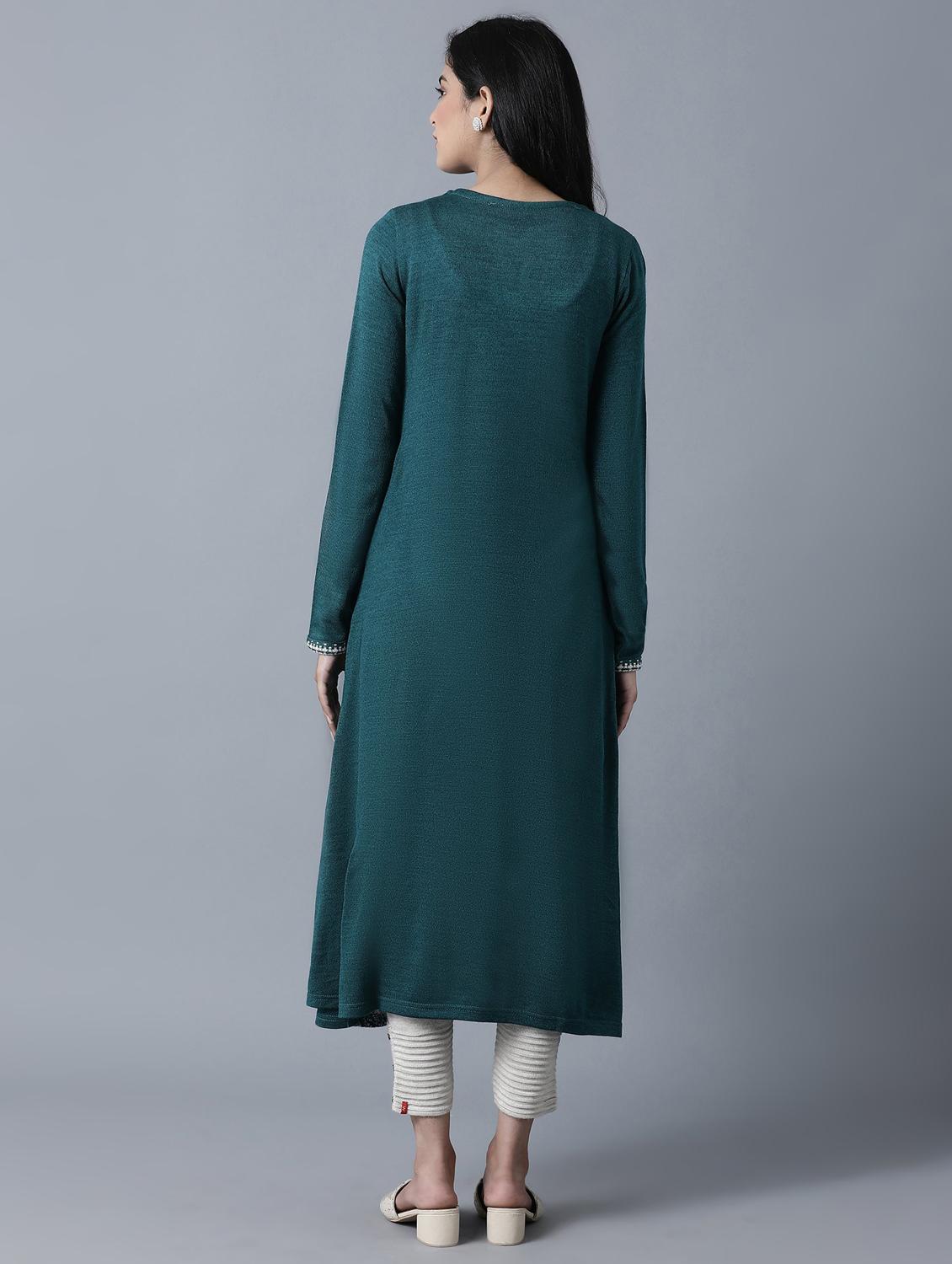 printed straight kurta - 17615949 - Zoom Image - 3