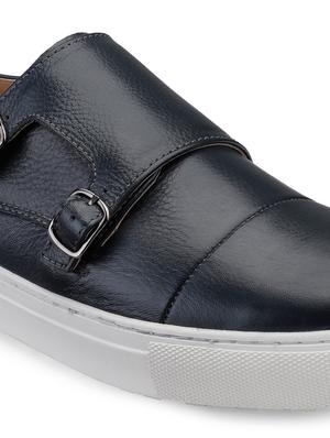 blue leather winter shoes sneakers - 17616010 - Standard Image - 5