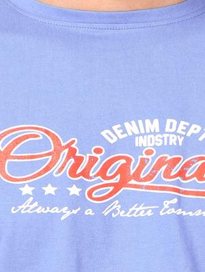 blue printed t-shirt - 17616025 - Standard Image - 5