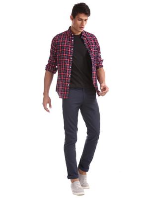 red checkered casual shirt - 17616062 - Standard Image - 4