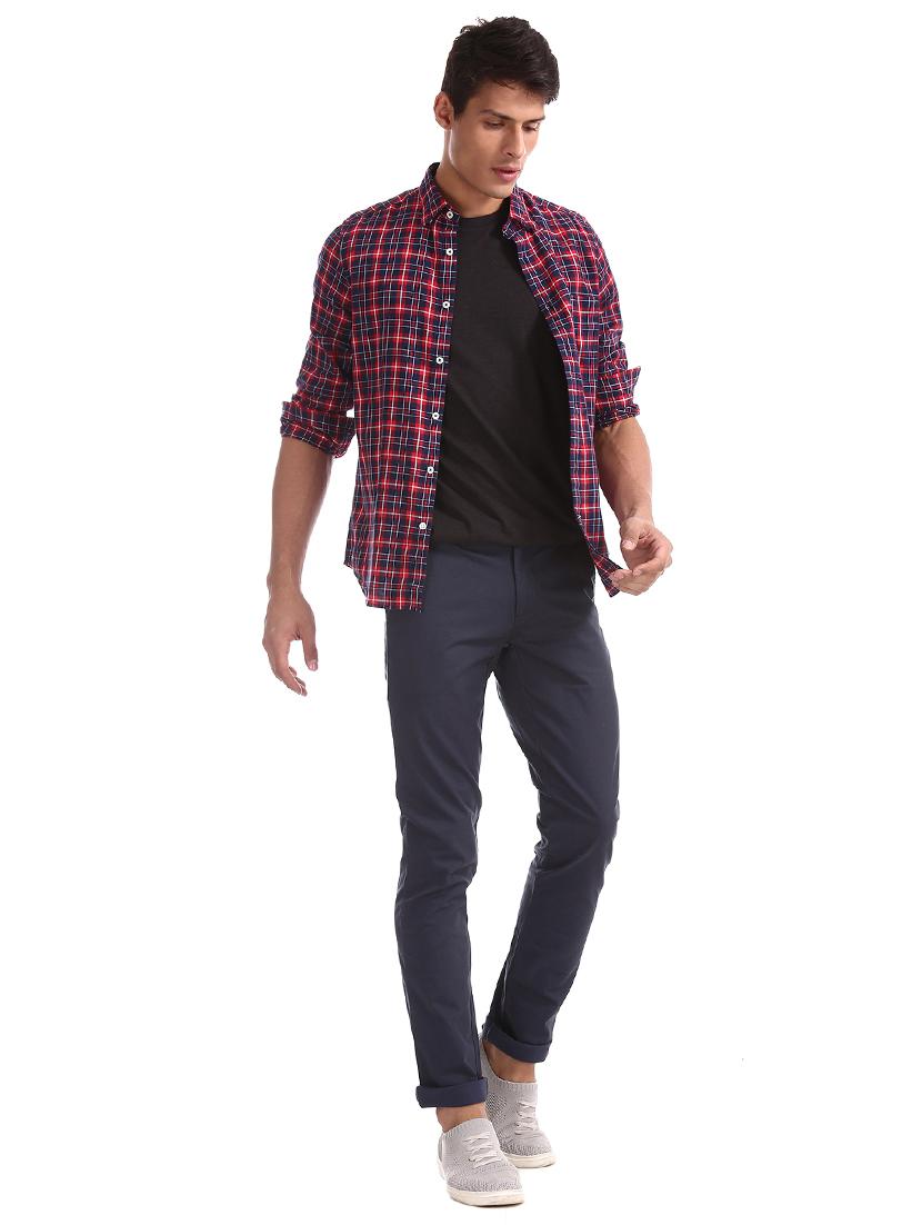 red checkered casual shirt - 17616062 - Zoom Image - 4