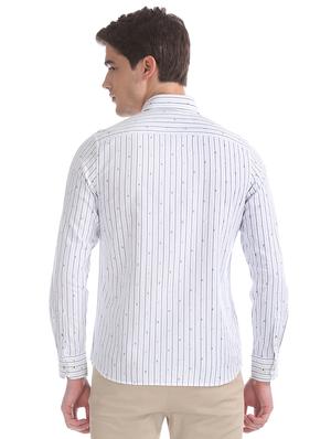 white striped casual shirt - 17616094 - Standard Image - 3
