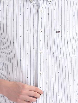 white striped casual shirt - 17616094 - Standard Image - 5