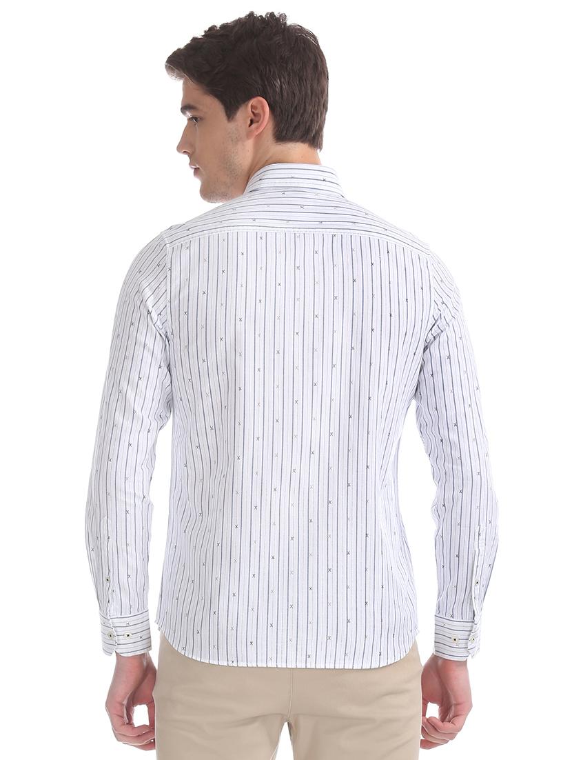white striped casual shirt - 17616094 - Zoom Image - 3