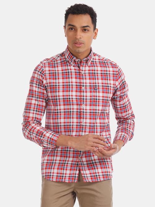 red checkered casual shirt - 17616113 - Standard Image - 1