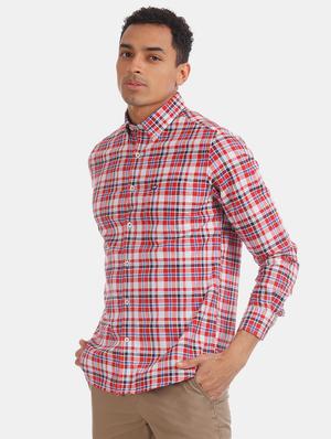 red checkered casual shirt - 17616113 - Standard Image - 2