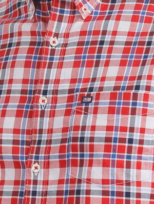red checkered casual shirt - 17616113 - Standard Image - 5