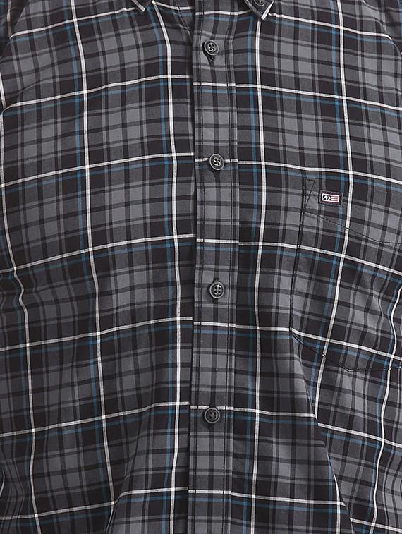 grey checkered casual shirt - 17616139 - Zoom Image - 5