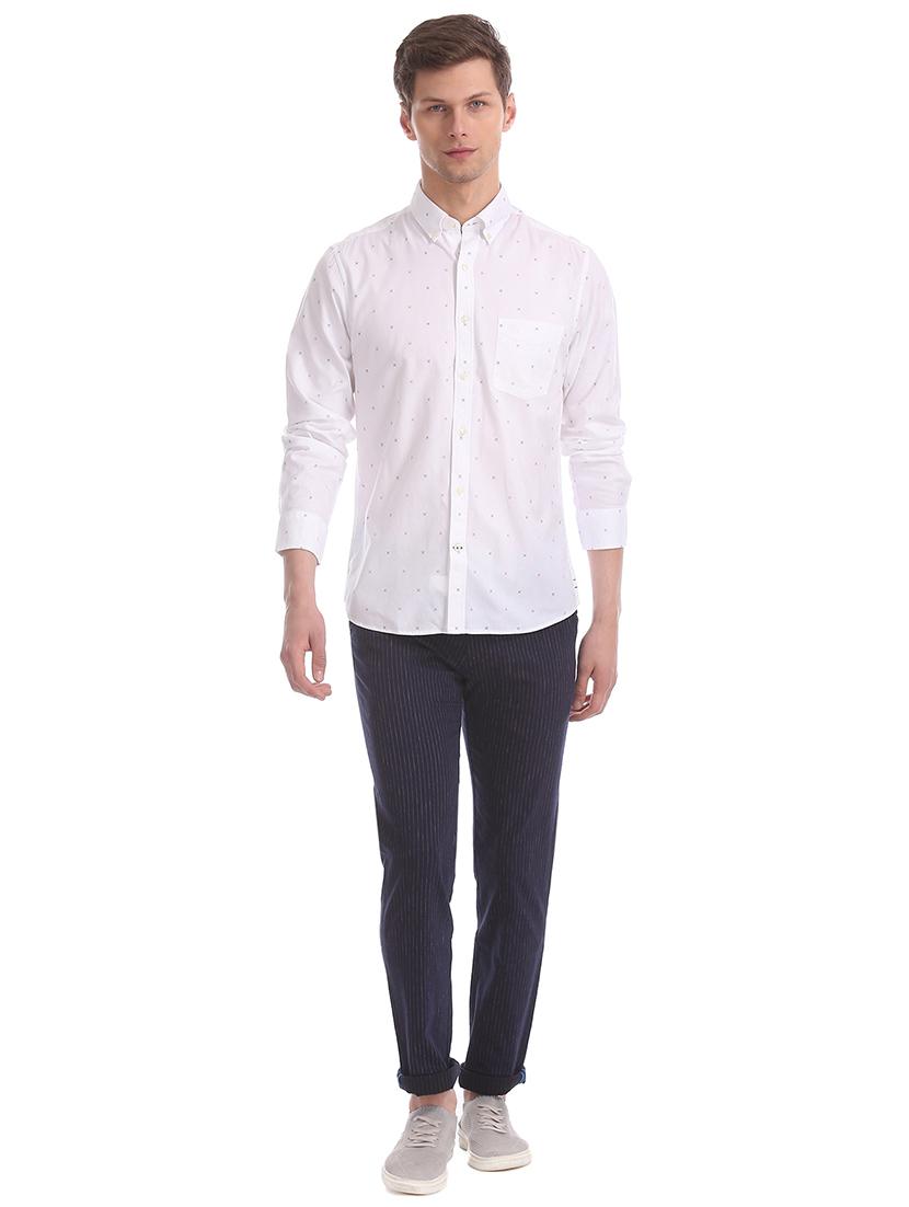 white printed casual shirt - 17616144 - Zoom Image - 4