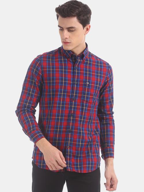 red checkered casual shirt - 17616186 - Standard Image - 1