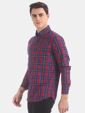 red checkered casual shirt - 17616186 - Standard Image - 2