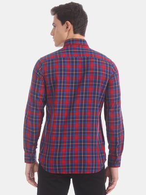 red checkered casual shirt - 17616186 - Standard Image - 3