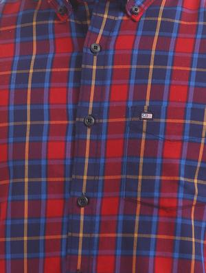 red checkered casual shirt - 17616186 - Standard Image - 5