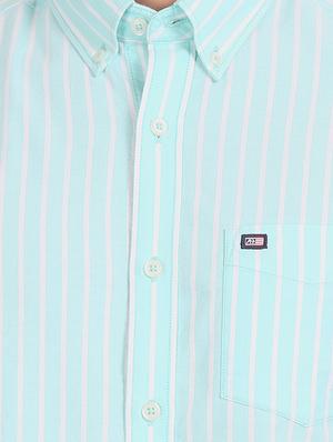 blue striped casual shirt - 17616190 - Standard Image - 5